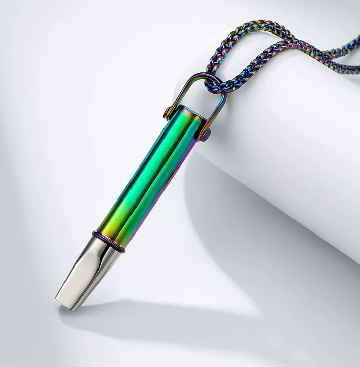 Collier de sifflet de résistance respiratoire.