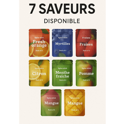 Recharges d'arome 7 saveurs .