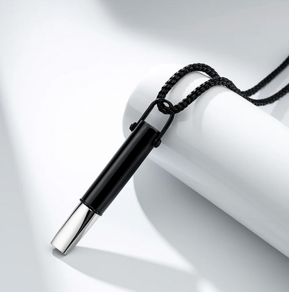 Collier de sifflet de résistance respiratoire.