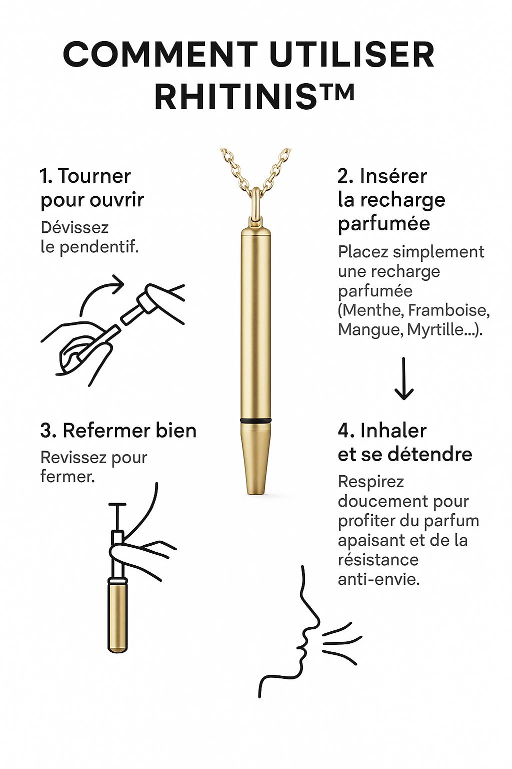 Collier de sifflet de résistance respiratoire.